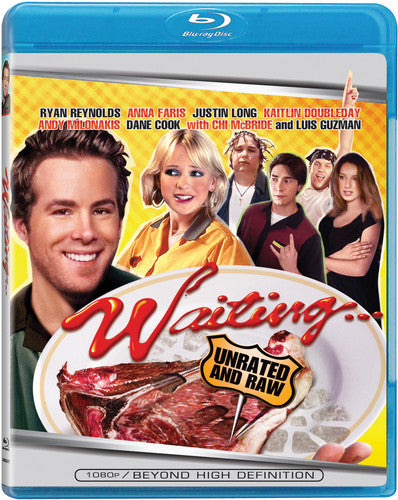 Waiting (2005) Blu-ray by Alliance Entertainment, featuring a comedy cover design with vibrant colors