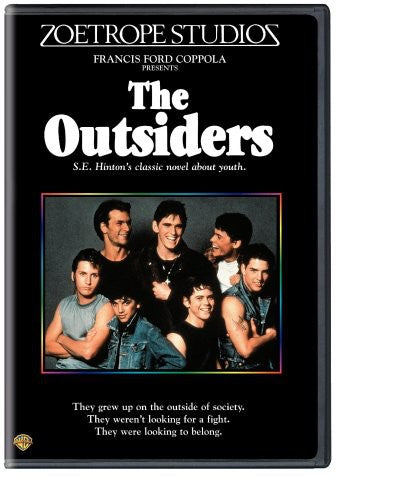 The Outsiders DVD by Alliance Entertainment featuring action/adventure drama, vibrant cover art showcasing characters.