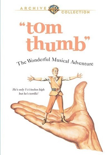 Tom Thumb DVD by Alliance Entertainment, featuring action/adventure themes and Academy Award winner tag.