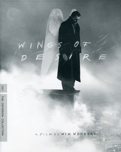 Wings of Desire Blu-ray from Criterion Collection featuring dramatic cover art by Alliance Entertainment