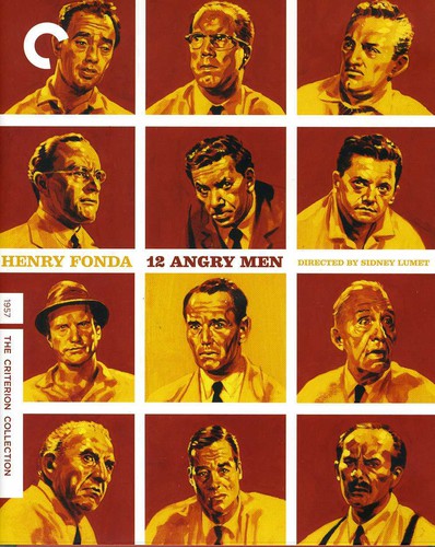 12 Angry Men Blu-ray from the Criterion Collection, featuring a classic crime drama cover design.