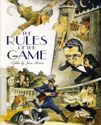 Criterion Collection Blu-ray of The Rules of the Game with classic artwork and vibrant colors.