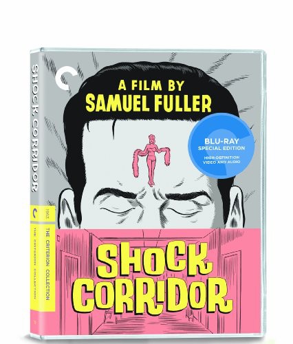 Shock Corridor Blu-ray from Criterion Collection featuring bold cover art and classic film design