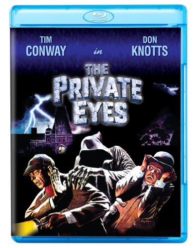 Blue Blu-ray case for The Private Eyes by Alliance Entertainment, featuring comedy film artwork
