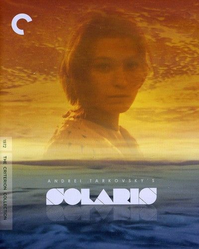 Solaris Blu-ray from Criterion Collection, featuring a striking cover design in bold colors
