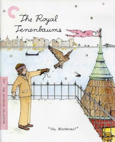 Blue Blu-ray case for The Royal Tenenbaums (Criterion Collection) with colorful cover art