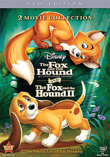 DVD collection of The Fox and the Hound and The Fox and the Hound 2 by Alliance Entertainment with colorful animated cover a