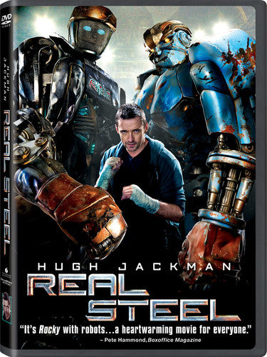 Real Steel DVD by Alliance Entertainment featuring action-adventure theme with vibrant cover artwork.