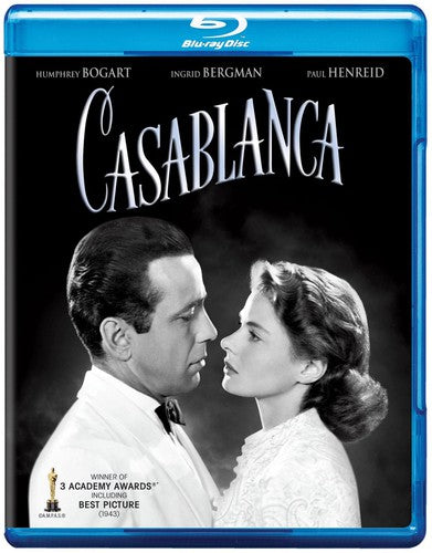 Casablanca Blu-ray case featuring iconic film artwork and Academy Award Winner label by Alliance Entertainment