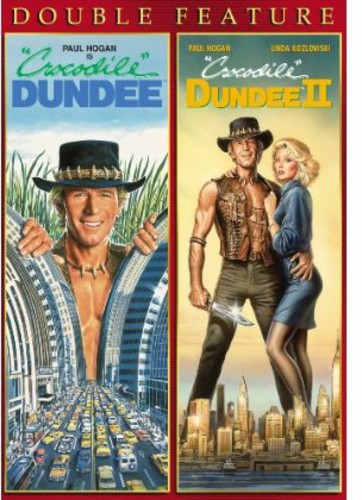 Crocodile Dundee / Crocodile Dundee II DVD case by Alliance Entertainment featuring action and comedy themes.