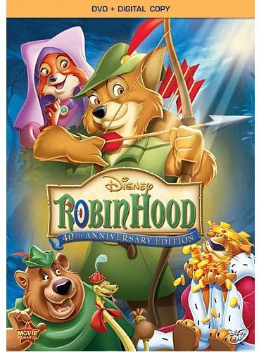 Robin Hood animated DVD by Alliance Entertainment featuring colorful artwork and classic characters.