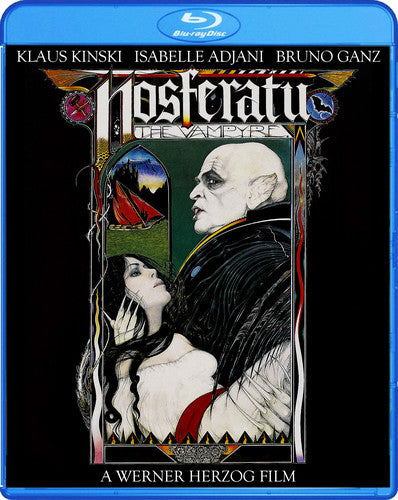 Nosferatu the Vampyre Blu-ray by Alliance Entertainment featuring horror-themed artwork and classic film design.