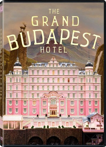 DVD of The Grand Budapest Hotel by Alliance Entertainment featuring vibrant artwork and Academy Award Winner label