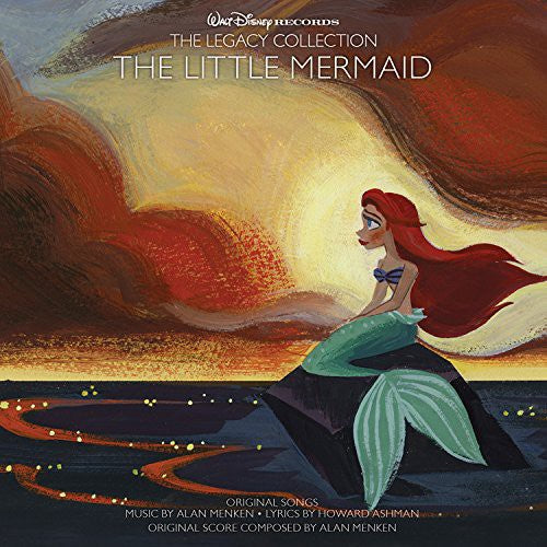 CD case for Legacy Collection - The Little Mermaid by Walt Disney Records, featuring colorful artwork and classic soundtrack