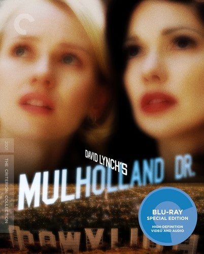 Mulholland Drive Blu-ray from Criterion Collection with vibrant cover art and Alliance Entertainment branding
