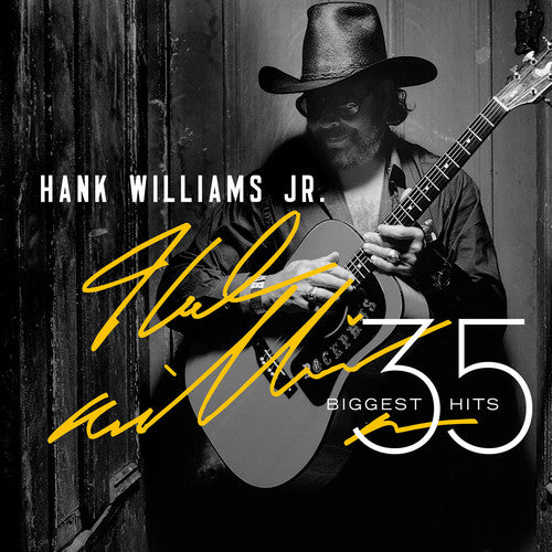 Hank Williams Jr. 35 Biggest Hits CD by Alliance Entertainment, featuring classic country music tracks.