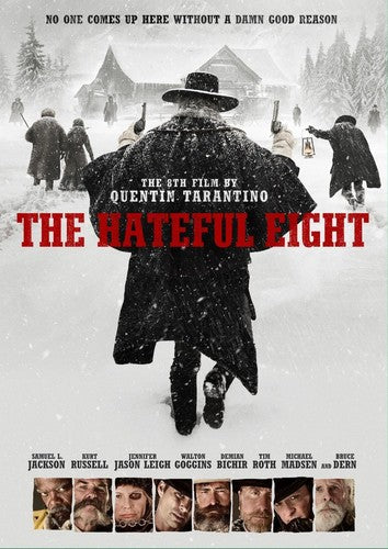 The Hateful Eight DVD by Alliance Entertainment featuring Academy Award winner details on the cover.