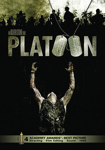 Platoon DVD by Alliance Entertainment, featuring Academy Award-winning film with detailed cover art.