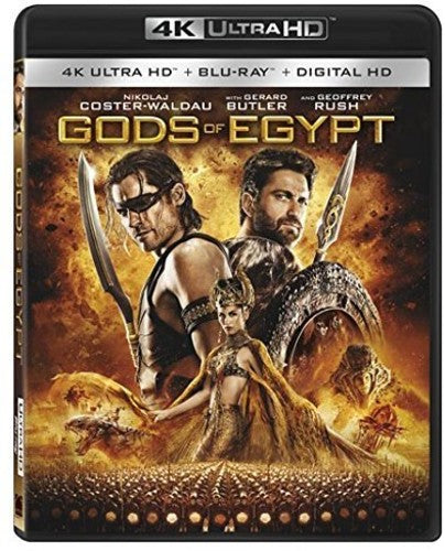 Gods of Egypt 4K Ultra HD Blu-ray case featuring action-fantasy artwork by Alliance Entertainment