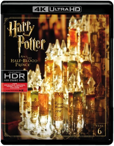 Harry Potter and the Half-Blood Prince 4K Ultra HD Blu-ray from Alliance Entertainment, featuring vibrant cover art.