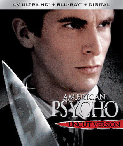 American Psycho 4K Ultra HD Blu-ray by Alliance Entertainment with vivid cover art design