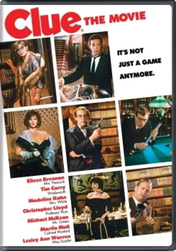 Clue DVD by Alliance Entertainment featuring a colorful cover with crime and comedy themes