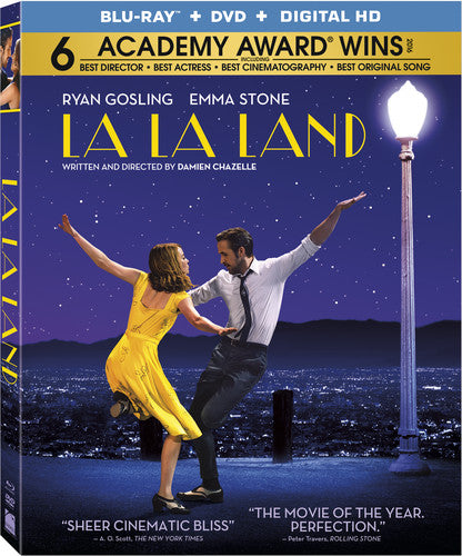 Blue Blu-ray case for La La Land, Academy Award Winner, by Alliance Entertainment