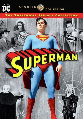Superman: The Theatrical Serials Collection DVD by Alliance Entertainment, featuring classic action-adventure scenes.