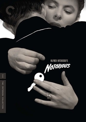 Notorious DVD from the Criterion Collection by Alliance Entertainment, featuring classic film artwork and design.