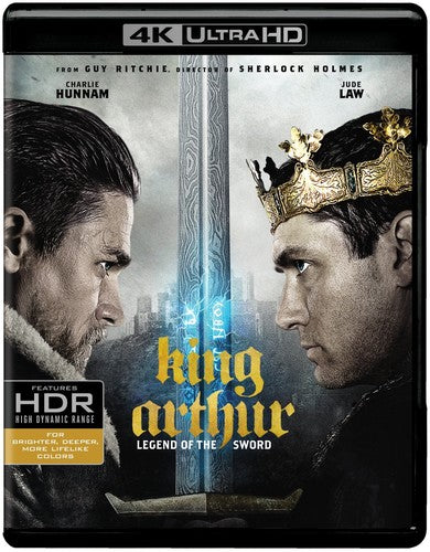 King Arthur: Legend of the Sword 4K Ultra HD Blu-ray by Alliance Entertainment with action-adventure artwork