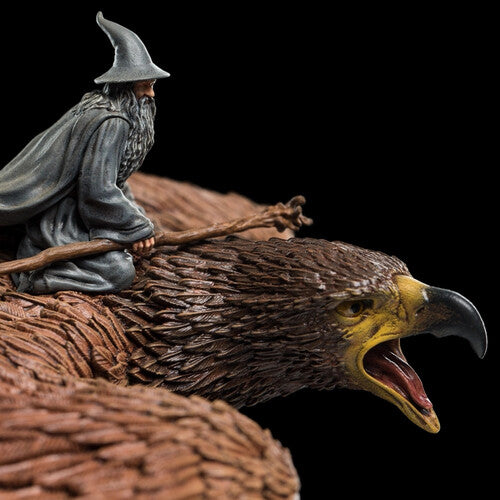 WETA Workshop Polystone - The Lord of The Rings Trilogy - Gandalf the Grey On Gwaihir Miniature Statue - Surprise Castle