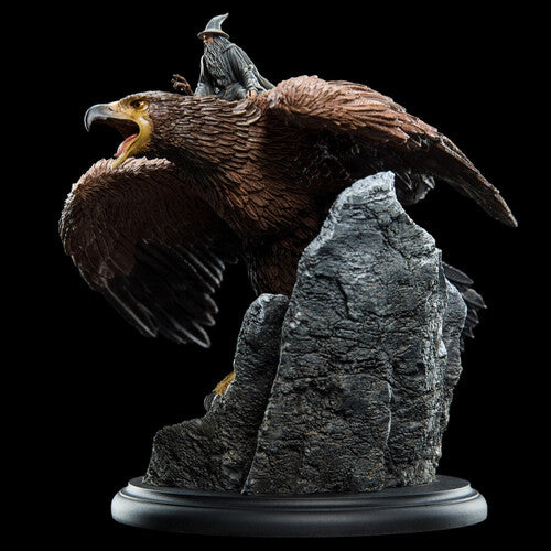 WETA Workshop Polystone - The Lord of The Rings Trilogy - Gandalf the Grey On Gwaihir Miniature Statue - Surprise Castle