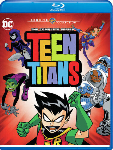 Teen Titans: The Complete Series Blu-ray set by Alliance Entertainment featuring vibrant animated cover art.