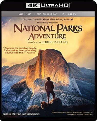 National Parks Adventure 4K Ultra HD Blu-ray by Alliance Entertainment with vibrant nature visuals