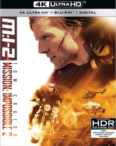 Mission: Impossible 2 4K Ultra HD Blu-ray from Alliance Entertainment with vibrant cover art