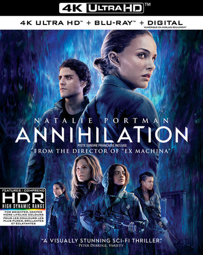Annihilation 4K Ultra HD disc with cover art by Alliance Entertainment