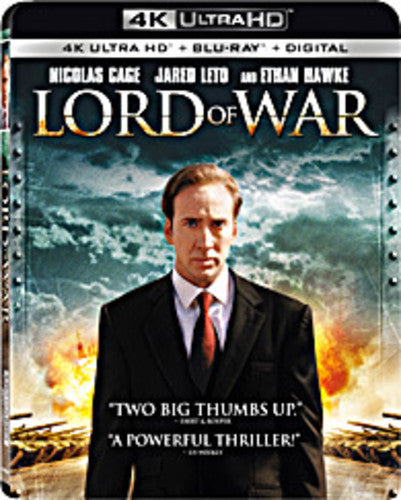 Lord of War 4K Ultra HD Blu-ray from Alliance Entertainment, featuring an action-packed cover design