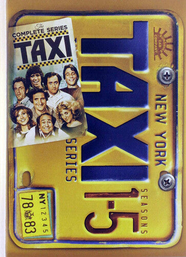 Taxi: The Complete Series DVD set by Alliance Entertainment, featuring iconic characters and Emmy-winning episodes.
