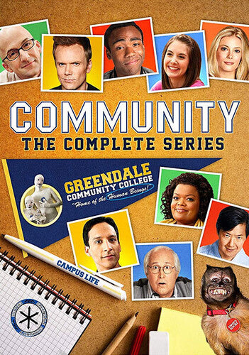 Community: The Complete Series DVD set by Alliance Entertainment with colorful artwork and compact packaging