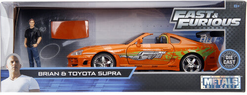 Jada 1:24 Diecast 1995 Toyota Supra With Brian O'Conner Figure