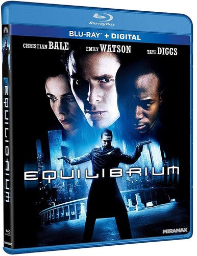 Equilibrium Blu-ray by Alliance Entertainment with colorful artwork and clear title design