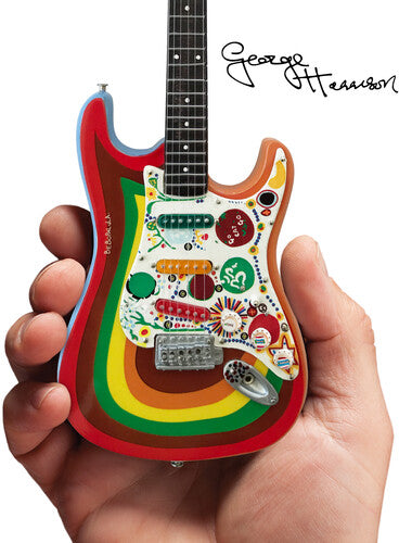 George Harrison Fender Stratocaster Rocky Design Mini Guitar Replica Collectible