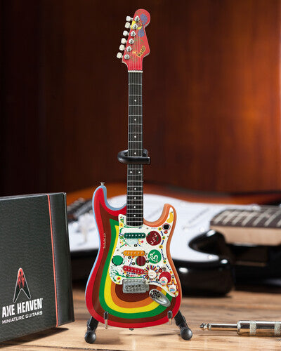 George Harrison Fender Stratocaster Rocky Design Mini Guitar Replica Collectible