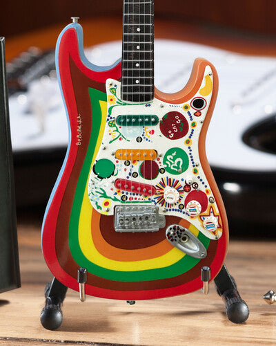 George Harrison Fender Stratocaster Rocky Design Mini Guitar Replica Collectible