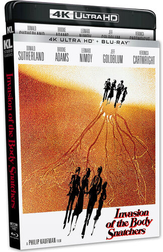 4K Ultra HD cover of 'Invasion of the Body Snatchers' by Alliance Entertainment, featuring horror-themed graphics.
