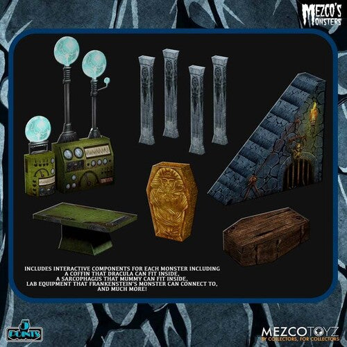 Mezco - 5 Points Mezco's Monsters - Tower of Fear Deluxe Boxed Set