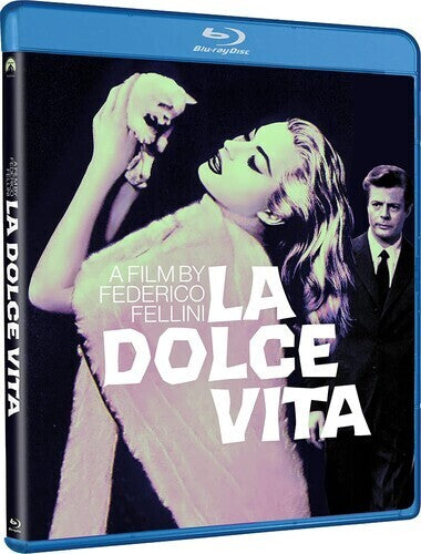 Blu-ray of La Dolce Vita by Alliance Entertainment, featuring vibrant cover art and Academy Award Winner label