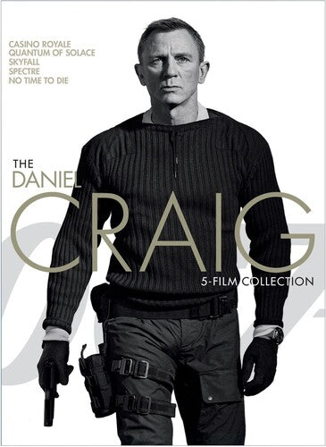 Daniel Craig 5-Film DVD collection by Alliance Entertainment in a sleek box set design