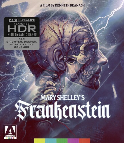 Mary Shelley's Frankenstein 4K Ultra HD Blu-ray by Alliance Entertainment with horror-themed artwork