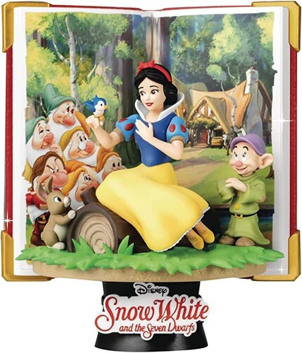 Disney D-Stage 6 Snow White statue by Beast Kingdom, featuring vibrant colors and intricate details in a whimsical design